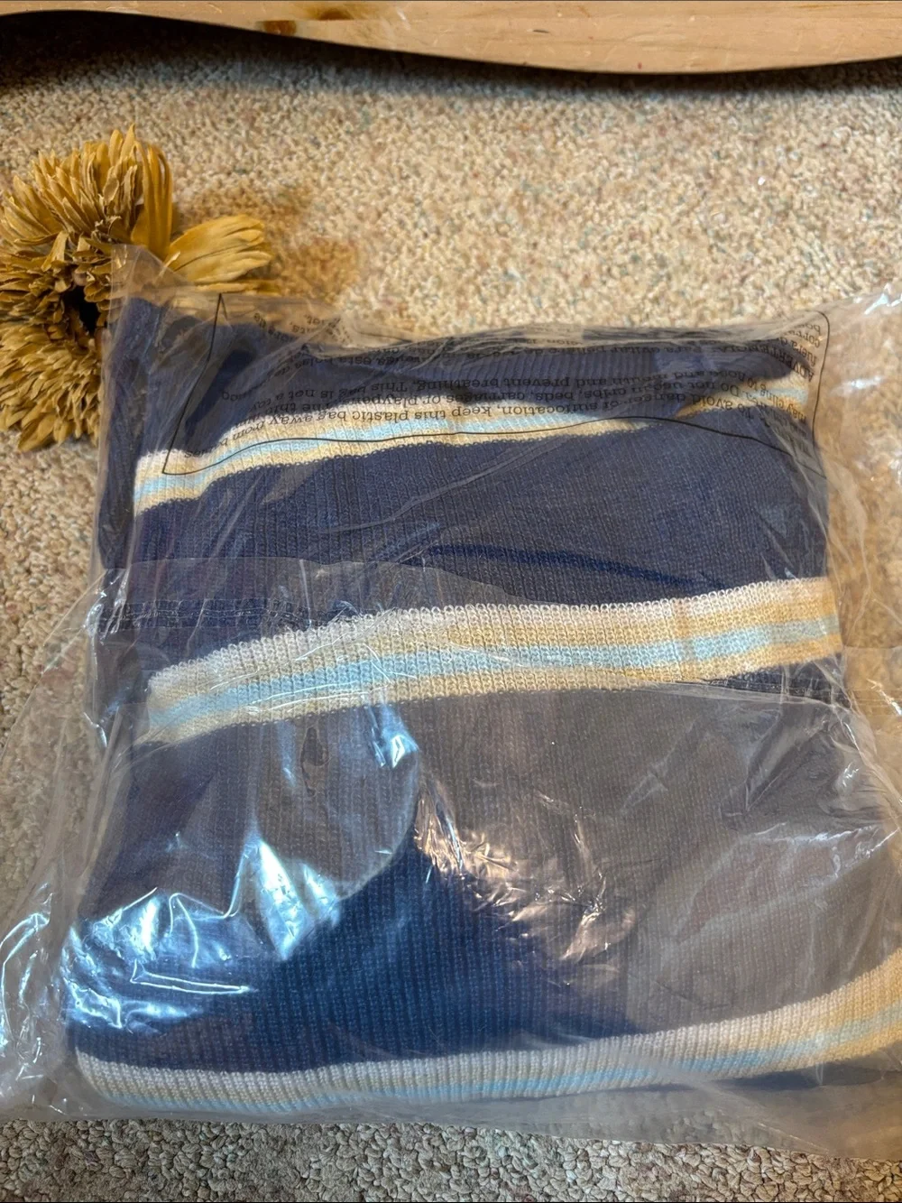 🆕Bnwt Free People Mariner Sweater Striped Navy & Cream Knit Lounge Set